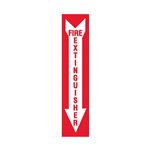 Fire Extinguisher Down Arrow - Vinyl Marker